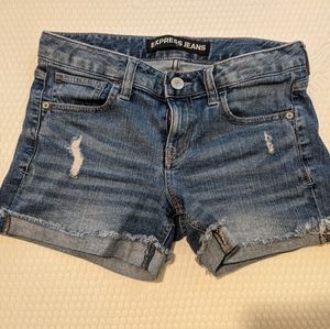 Express Midi Jean Shorts